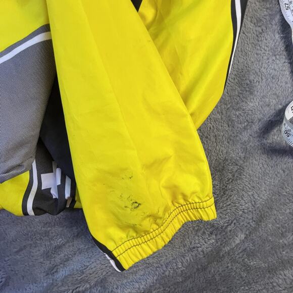 Assos Jacket Mens XL Yellow Black Cycling Windbreaker Reflective Swiss Made - Picture 10 of 12